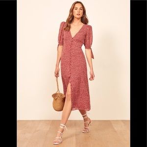 Reformation Red Floral Bryar Dress- Dakota size 0